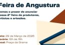 No próximo domingo, dia 29 de março, Angustura vai realizar sua 2ª Feira de Produtores, Artistas e Artesãos